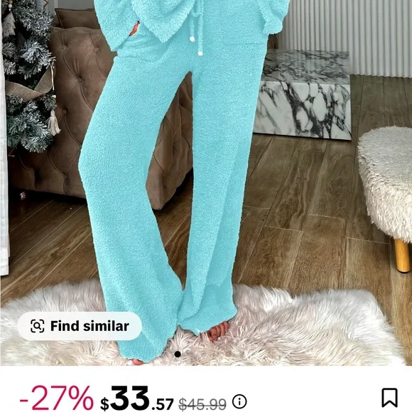 Cozy Blue Pajama Set - Picture 6 of 6